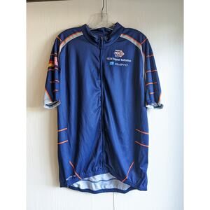 OWAYO Mens Sz 10 Full Zip C3 Basic Cycling Jersey 102s Signal Battalion Blue